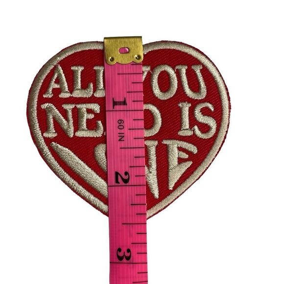 All You Need Is Love Heart Embroidered Patch - Picture 2 of 4